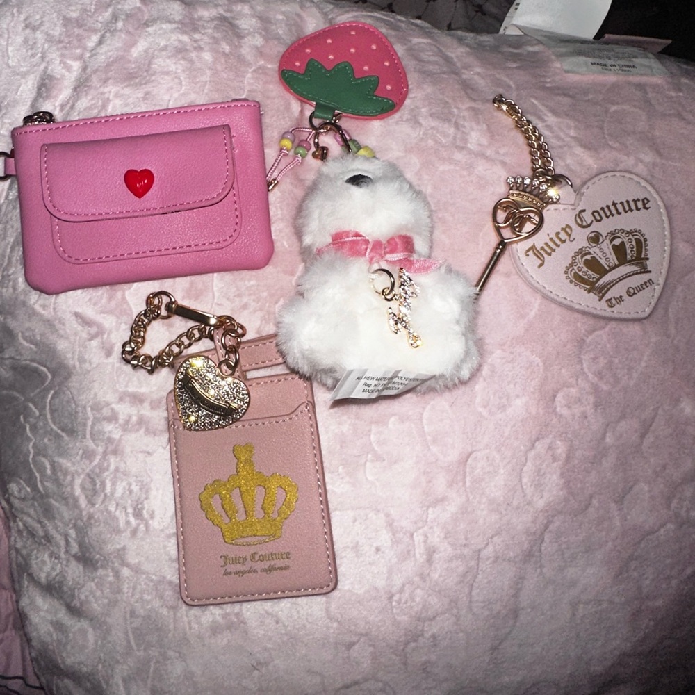 Juicy Couture bag charms set